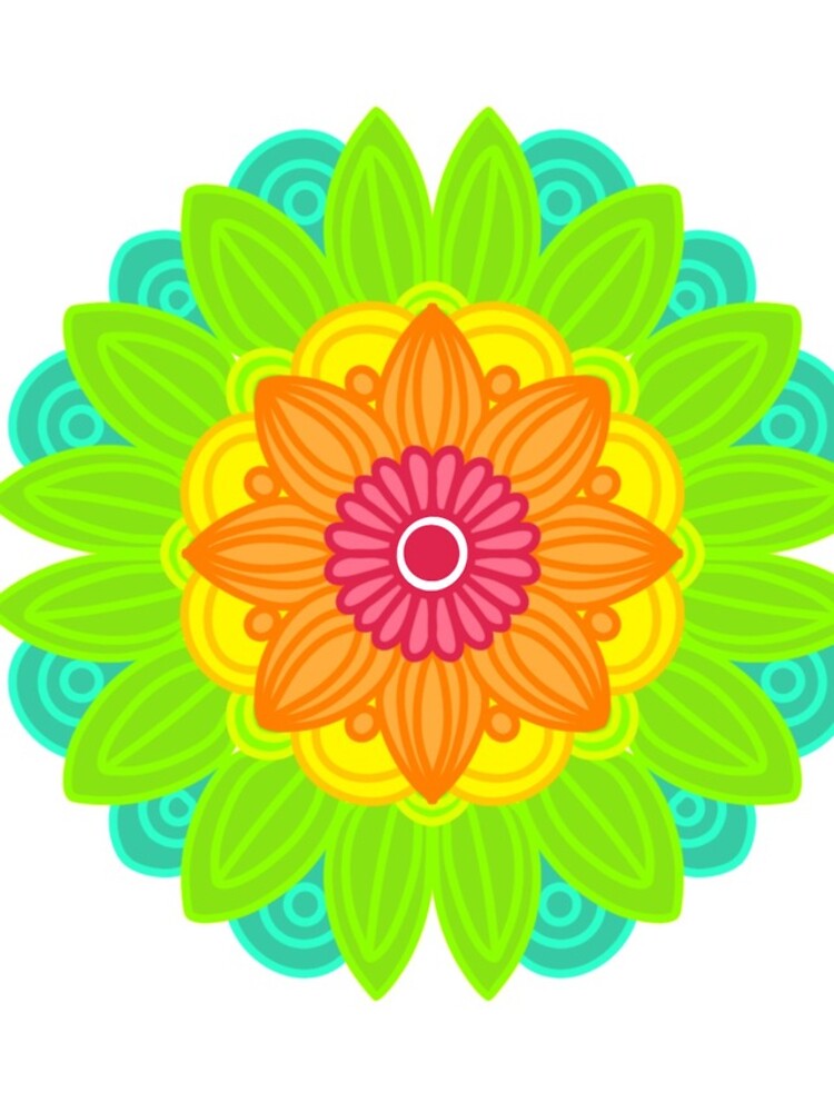 Thumbnail 4 of 4, iPhone Case, Neon mandala designed and sold by RMSdesigns.