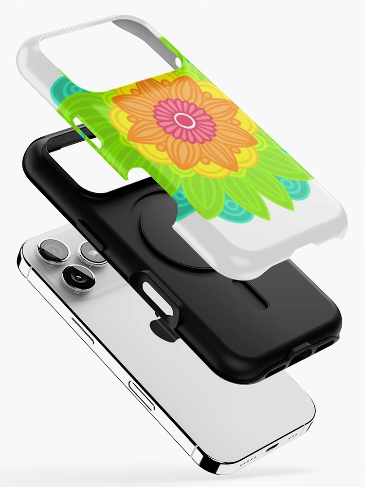 Thumbnail 2 of 4, iPhone Case, Neon mandala designed and sold by RMSdesigns.