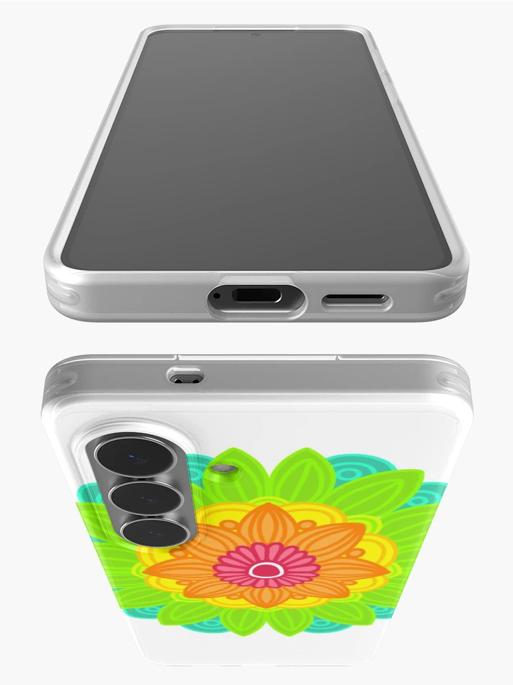 Thumbnail 3 of 4, Samsung Galaxy Phone Case, Neon mandala  designed and sold by RMSdesigns.