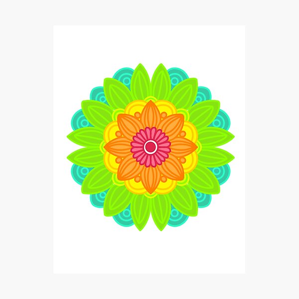 Item preview, Neon mandala  designed and sold by RMSdesigns.