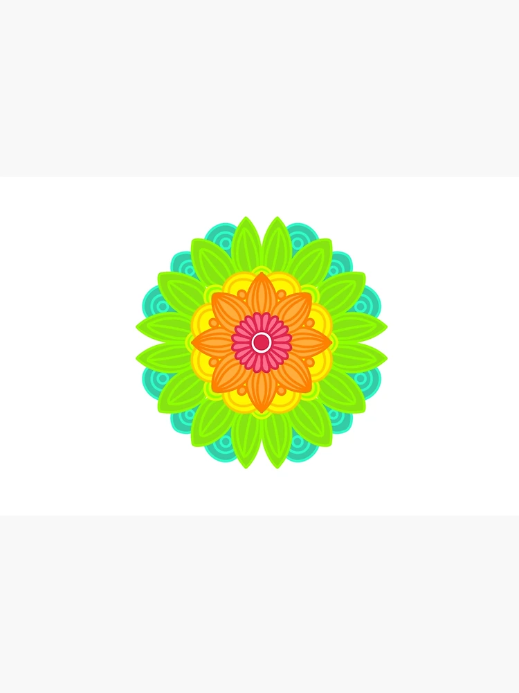 Thumbnail 4 of 4, Zipper Pouch, Neon mandala  designed and sold by RMSdesigns.