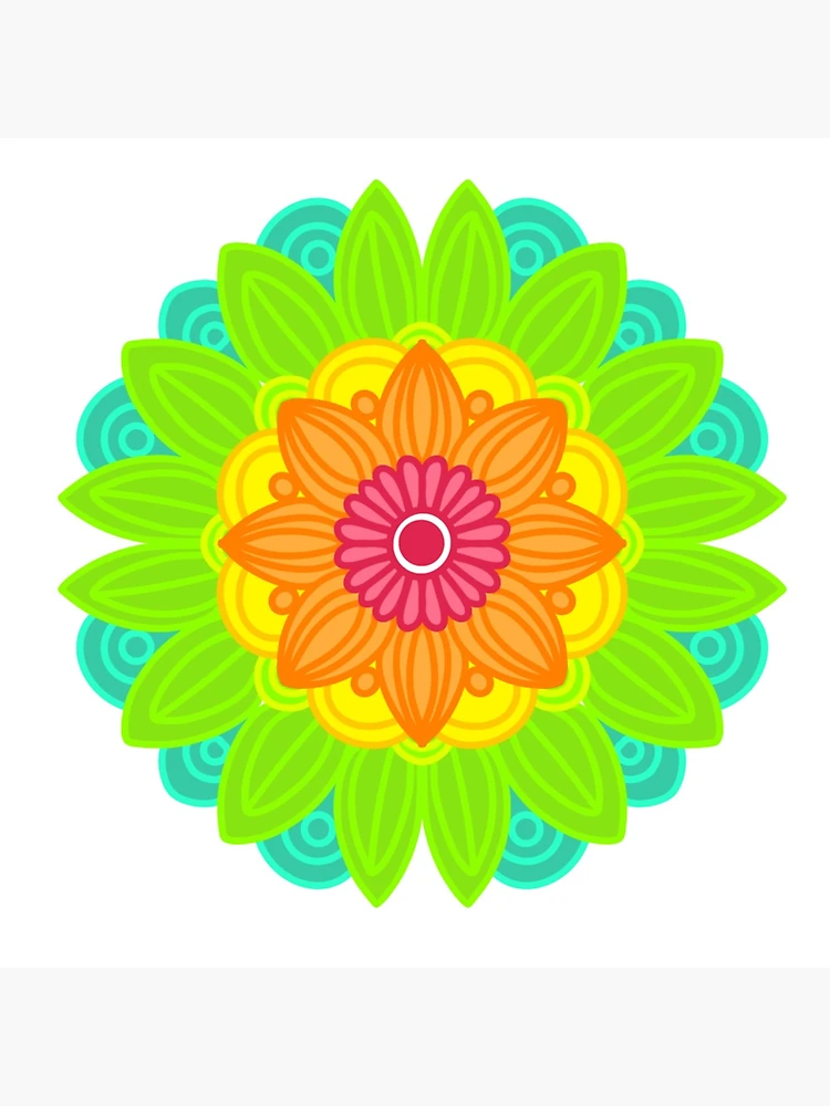 Thumbnail 2 of 2, Tote Bag, Neon mandala designed and sold by RMSdesigns.