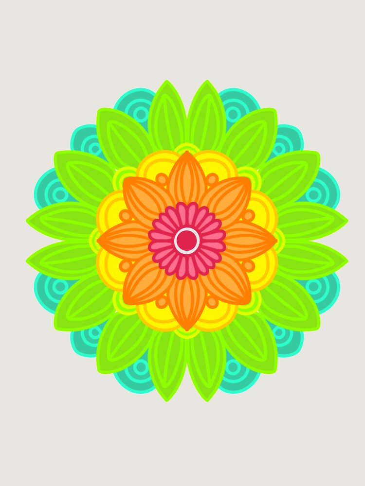 Thumbnail 6 of 6, Premium Oversized Sweatshirt, Neon mandala designed and sold by RMSdesigns.