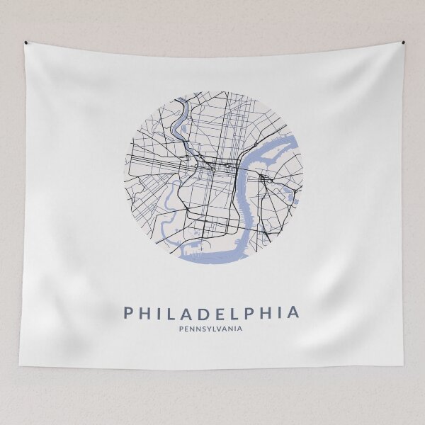 Item preview, Philadelphia City Map designed and sold by BlueRoosterMaps.