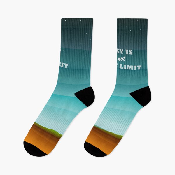 Item preview, Sky is not the limit Quote Minimalist landscape designed and sold by edrawings38.