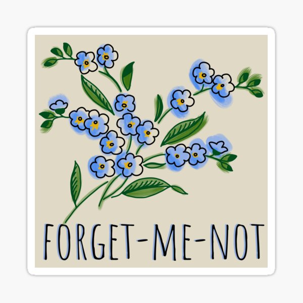 Item preview, Forget-me-not designed and sold by Unhinged Heather.