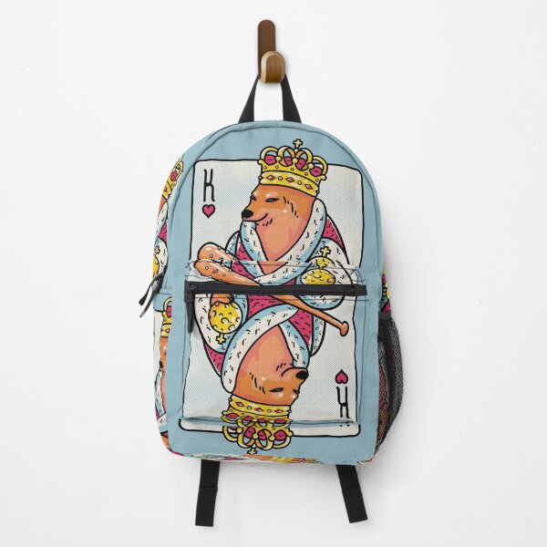 Item preview, Cheems - The King | King of Hearts Playing Card | Shibe | Shiba Inu Wacky and Uncharacteristic | Cheemzilla | Baseball Bat | Ironic Dank Meme Bonk designed and sold by Any Color Designs.