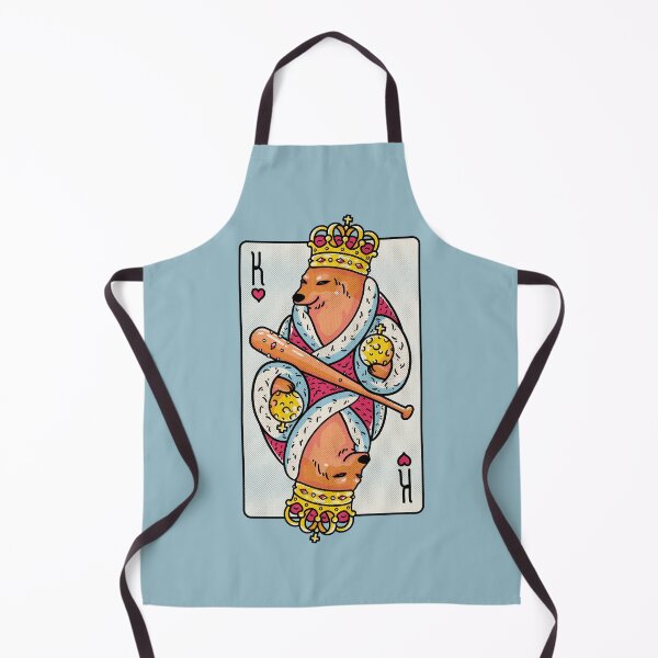 Item preview, Cheems - The King | King of Hearts Playing Card | Shibe | Shiba Inu Wacky and Uncharacteristic | Cheemzilla | Baseball Bat | Ironic Dank Meme Bonk designed and sold by Any Color Designs.