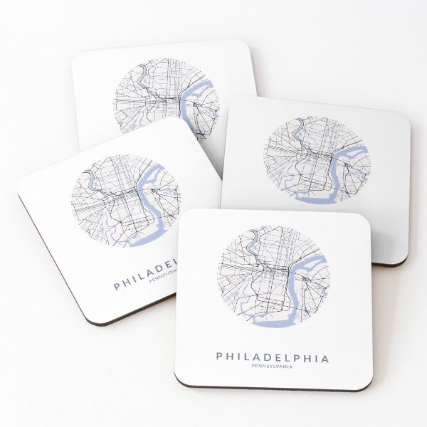 Item preview, Philadelphia City Map designed and sold by BlueRoosterMaps.