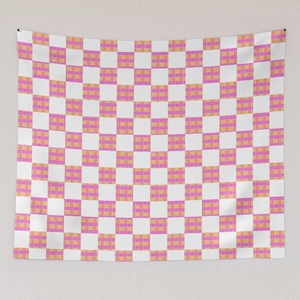 Item preview, Luxe Checker Board Squares - Pink Shades Pattern designed and sold by vortexatelier.