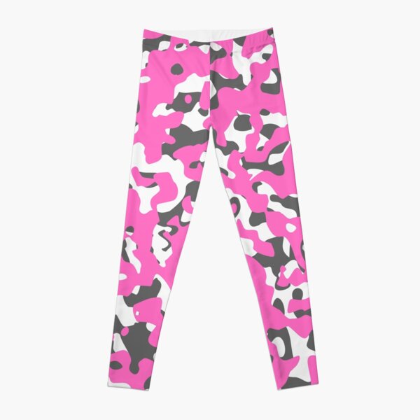 Burgundy, Black, White and Gray Camo Leggings for Sale by Cato99