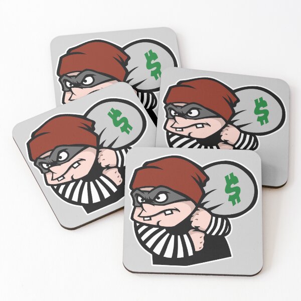 Item preview, Secure The Bag (Funny Cartoon Burglar) designed and sold by TheTopHatGroup.