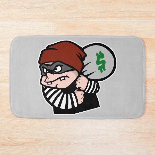 Item preview, Secure The Bag (Funny Cartoon Burglar) designed and sold by TheTopHatGroup.