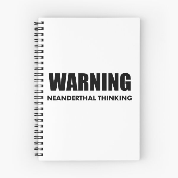 Item preview, Warning Neanderthal Thinking Neanderthal Thinking designed and sold by KLINESTORE.