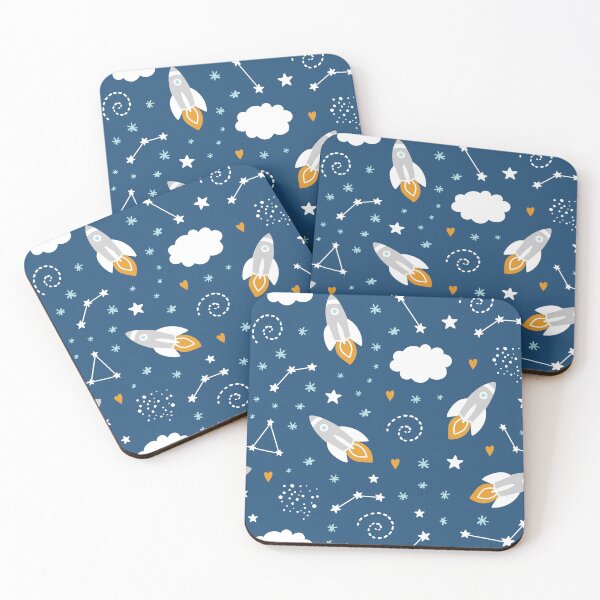 Item preview, Rocket and stars in space designed and sold by della95.