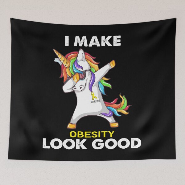 Item preview, I Make Obesity Look Good Cute Unicorn Dabbing designed and sold by heppenp.