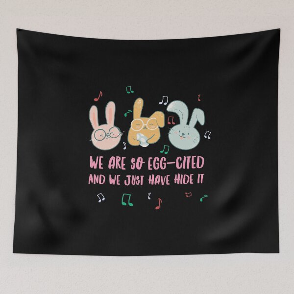 Item preview, 3 rabbits sing We are so eggcited Easter designed and sold by 99vectors.