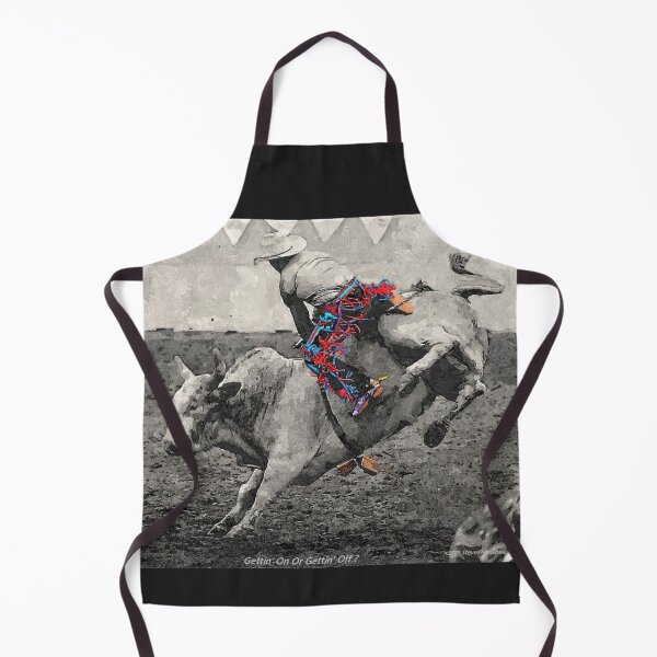 Item preview, Cowboy Dilemma:Gettin' on or Gettin' off? Steve Yellowbear Fine Rodeo Art 2021 designed and sold by SteveYellowbear.
