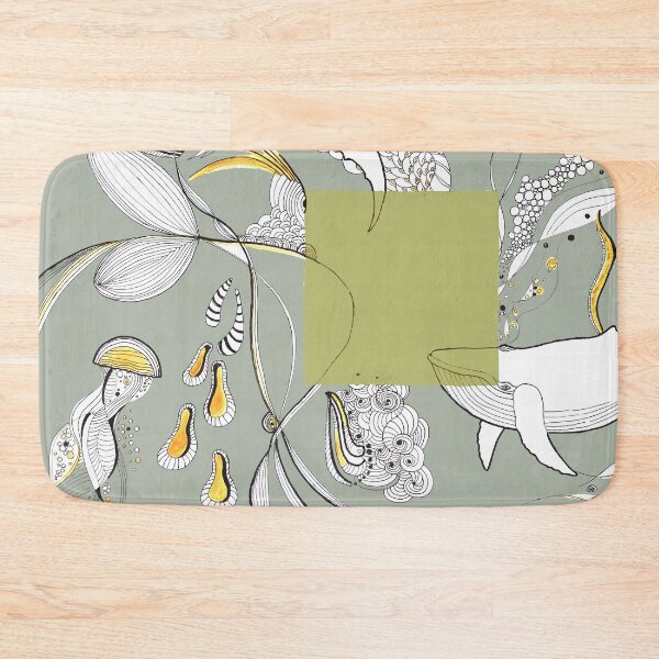 Item preview, Green Square - Sea World - Underwater Creatures designed and sold by Lucia  Lukas.