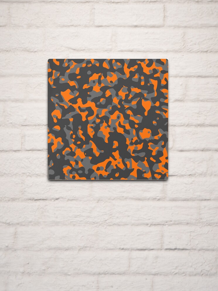 Black Gray Orange Urban Camouflage