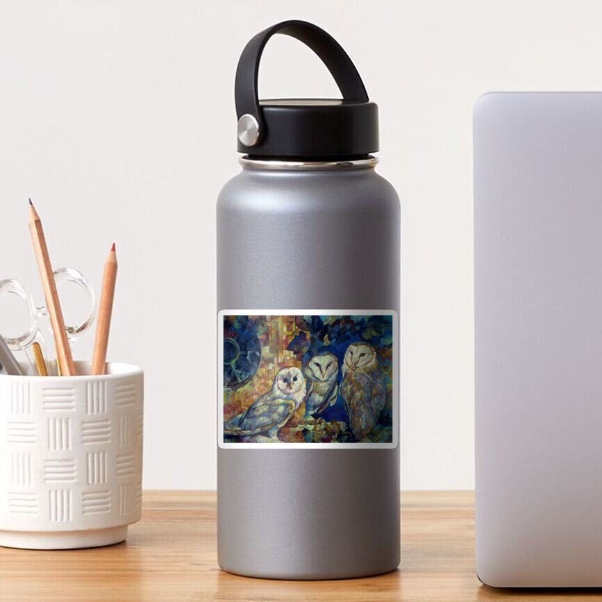 barn owls Sticker