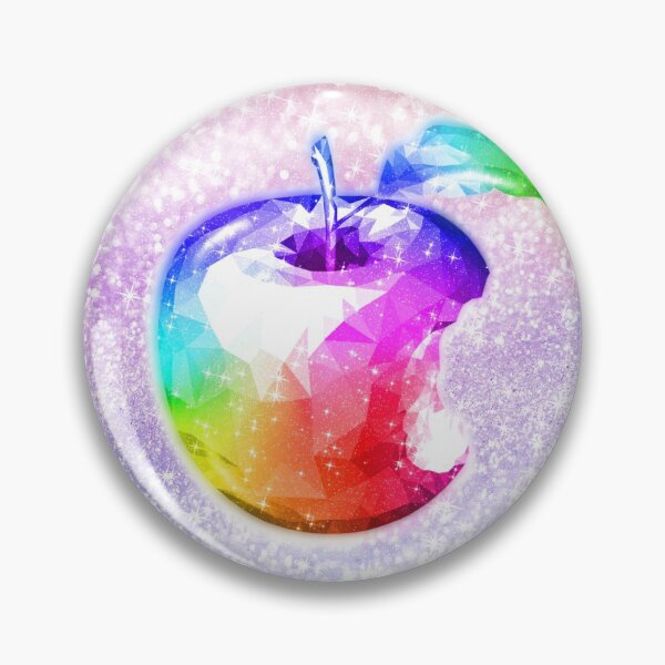 Item preview, Rainbow Crystal Diamond Apple on Snow Glitter Aesthetic designed and sold by Jolly-Yosei.