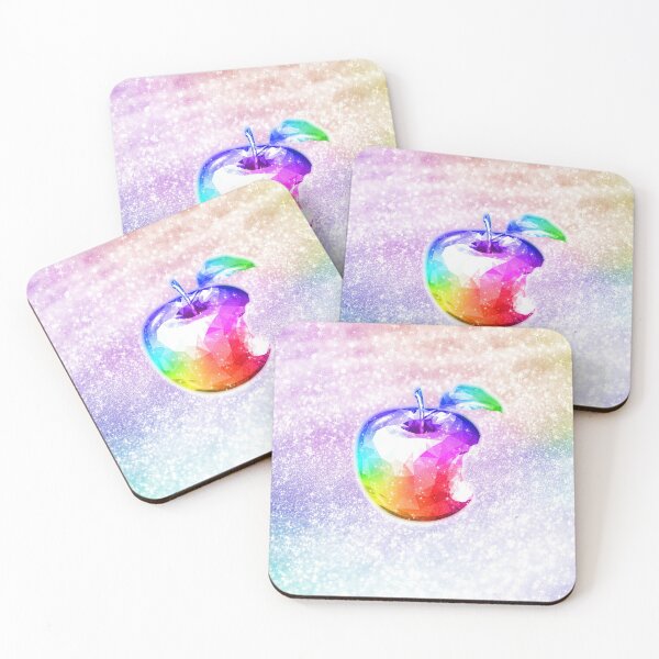 Item preview, Rainbow Crystal Diamond Apple on Snow Glitter Aesthetic designed and sold by Jolly-Yosei.