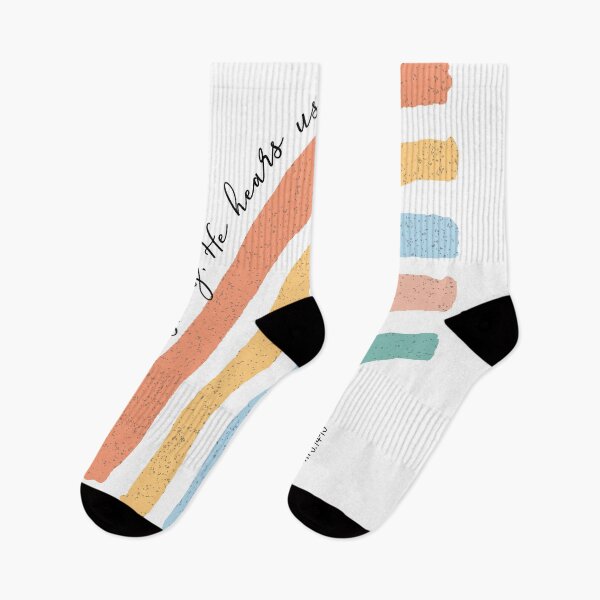 Item preview, Pastel Rainbow 1 John 5:15 - He Hears Us designed and sold by amazingjoy.