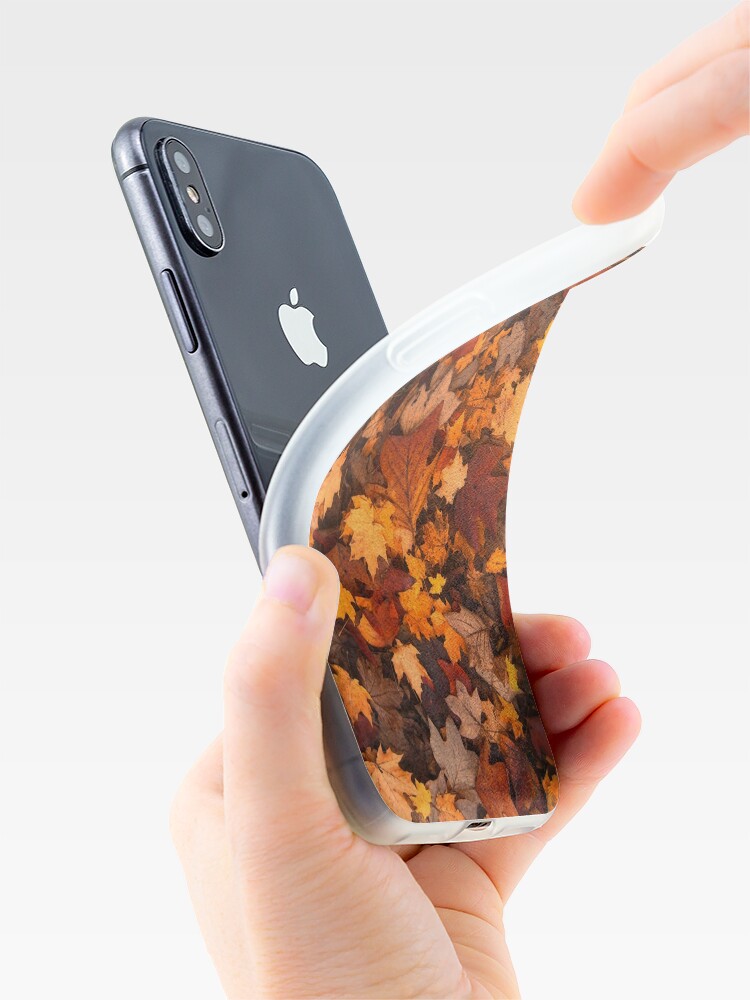 Discover Fall Foliage Pattern iPhone Case