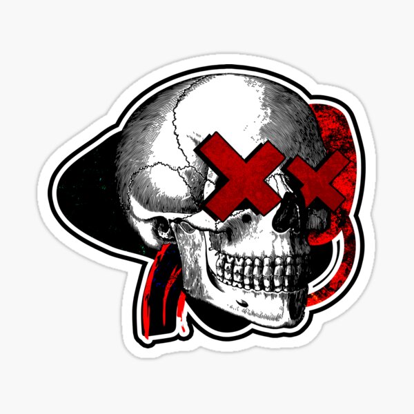 Punk Skull Pop Art Sticker