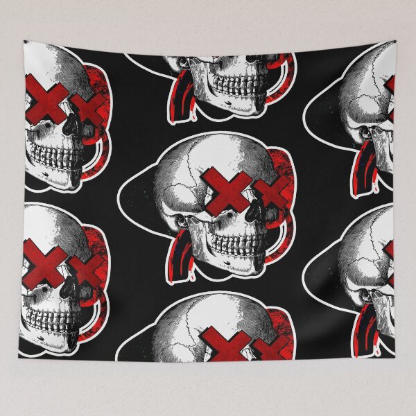 Item preview, Punk Skull Pop Art designed and sold by HauntedMammoth.