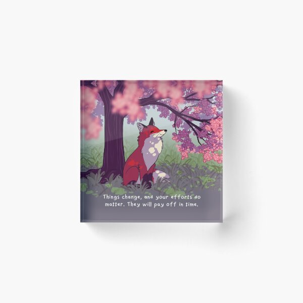 Aperçu de l'œuvre "Les choses changent" Sakura Tree Fox créée et vendue par thelatestkate.