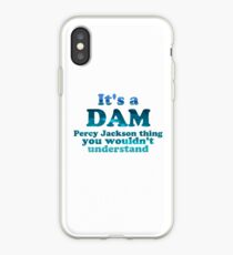Vinilo o funda para iPhone "Es una cosa de Dam Percy Jackson Thing" Blue Sea Writing