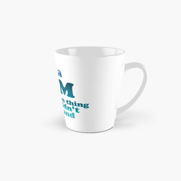 "It's a Dam Percy Jackson Thing" Blue Sea Writing Tall Mug