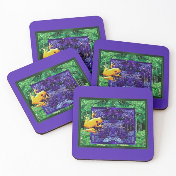 Item preview, Surreal Tree Frog in Magic Rain Forest  designed and sold by SoldierAlways.