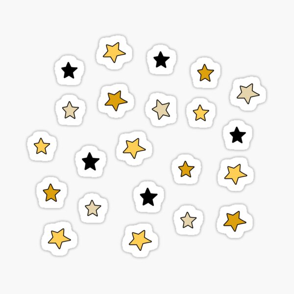 blue and yellow college mini star pack Sticker for Sale by colleenm2