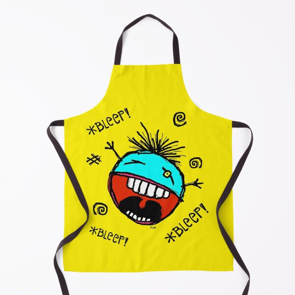 Item preview, *BLEEP! *BLEEP! *BLEEP* meanie blue designed and sold by RawSunArt.