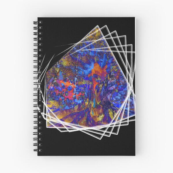 Aperçu de l'œuvre Trippy Portal Visual Multicolor avec cadres géométriques créée et vendue par Punderstandable.