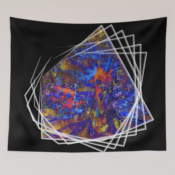 Item preview, Trippy Portal Visual Multicolor with Geometric Frames designed and sold by Punderstandable.