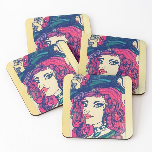 Item preview, Purple Witch designed and sold by KerryKittenArt.