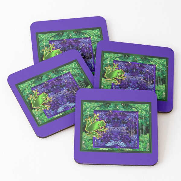 Item preview, Surreal Tree Frog in Magic Rain Forest  designed and sold by SoldierAlways.