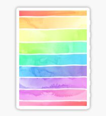 Summer Sorbet Rainbow Stripes Sticker