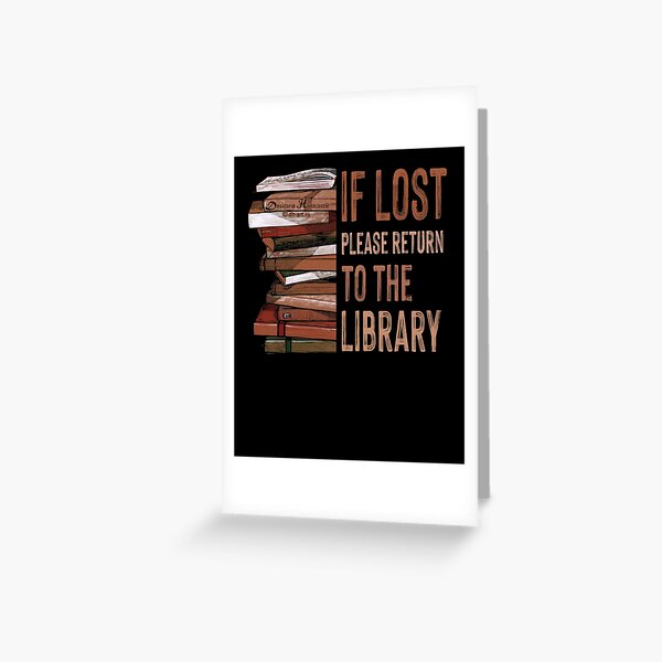 Item preview, If Lost Please Return To The Library Librarian Book Lover designed and sold by BaseStore.