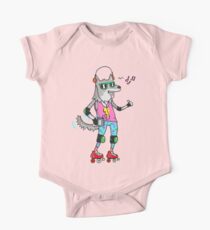 MAXIMALER COOLER WOLF: GERADE WOLF Baby Body Kurzarm