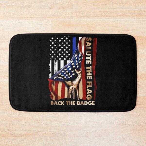 Item preview, Salute the flag Back The Badge Flag USA Police Hand Gift designed and sold by BaseStore.