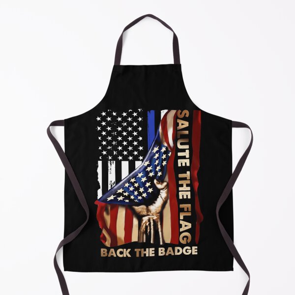 Item preview, Salute the flag Back The Badge Flag USA Police Hand Gift designed and sold by BaseStore.