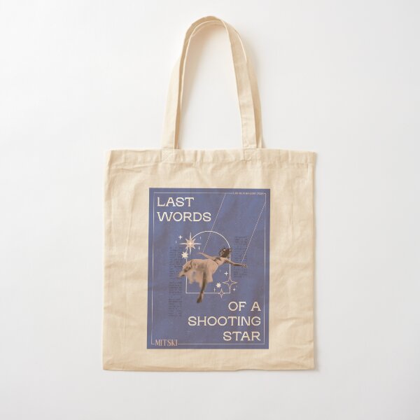 mitski - "last words of a shooting star" Cotton Tote Bag