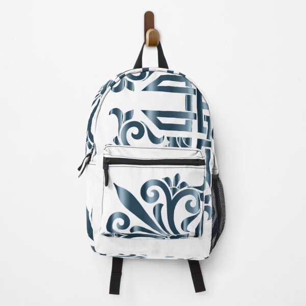 Item preview, Greek Flourish Pattern Design Blue Color designed and sold by yokie1111.