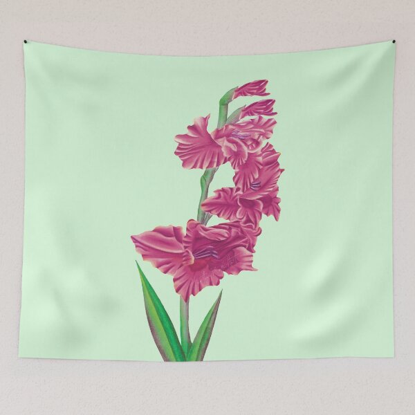 Item preview, Pink Flame Flower - Pink Flame Gladiolus designed and sold by HeatherNafeArt.