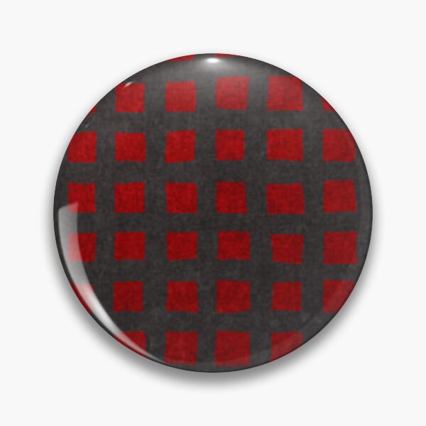 Item preview, Luxe Artistic Checker Board in Charcoal and Red - Version 1 designed and sold by vortexatelier.